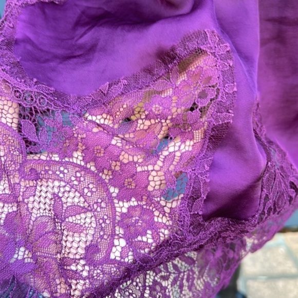 💜💜💜Victorias Secret burgundy purple SP camisole teddy WOW! Gorgeous - Picture 8 of 9